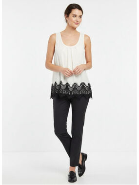 Express Lace Detail Sleeveless Tank Blouse Size XS
